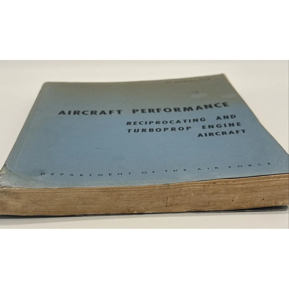 Vtg 1961 USAF AF Manual 51-9 Aircraft Performance Flight Engineer Book Cold War